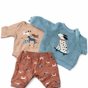🐶 Pekkle Baby Outfit Set – 3 Months – Perfect Condition